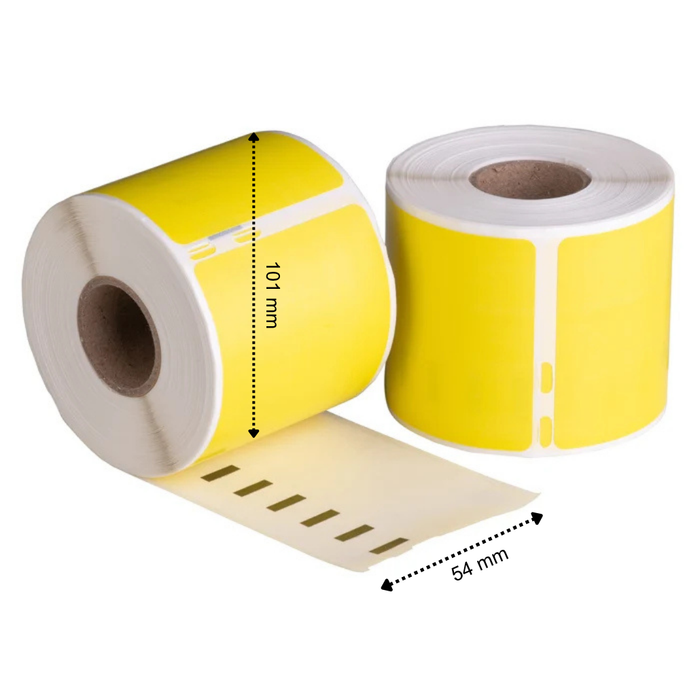 Etichette compatibili Seiko SLP-SRL Gialle | 101 x 54 mm