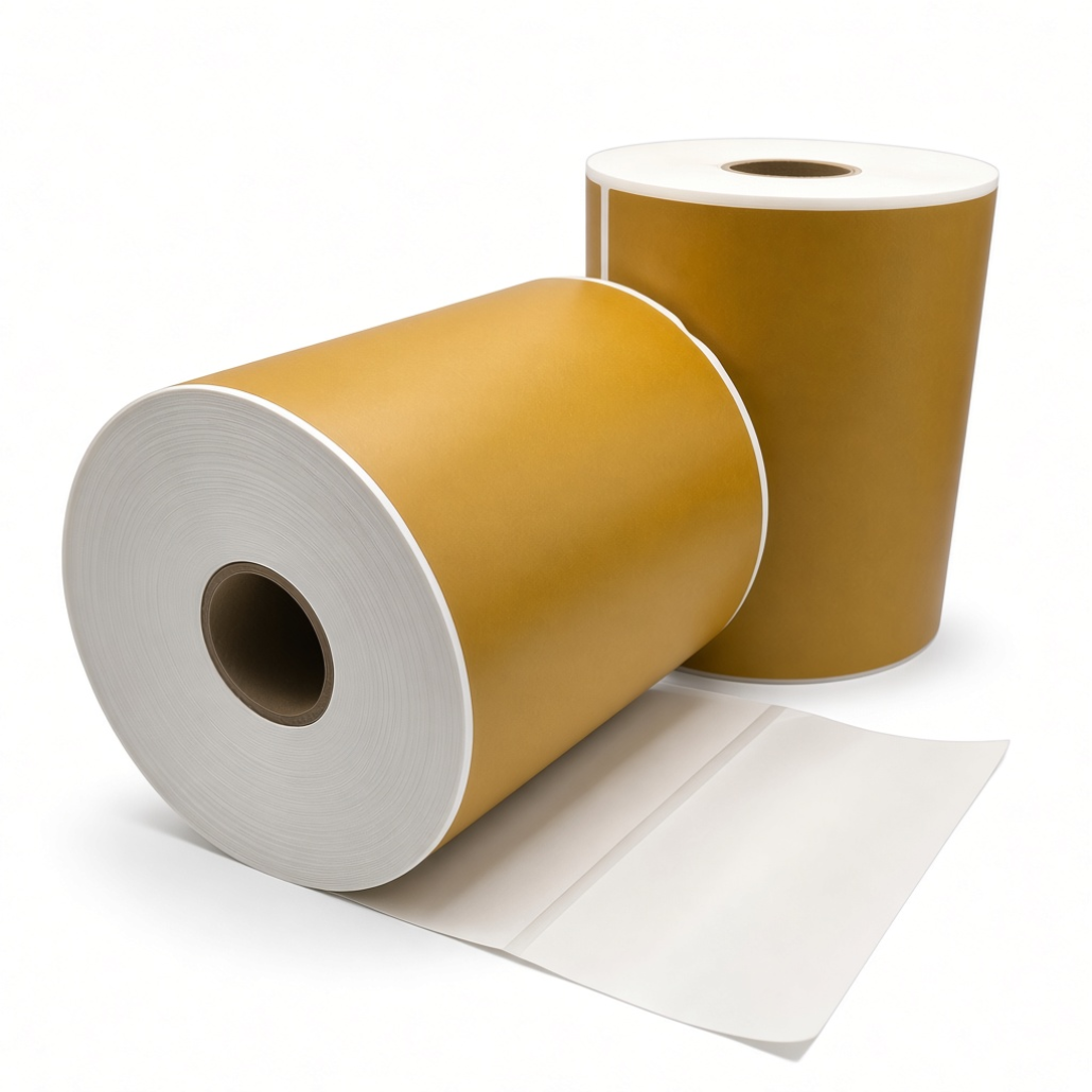 Etichette di spedizione oro, 102 mm x 150 mm, 280 etichette per rotolo, nucleo da 25 mm, termiche ECO, permanenti