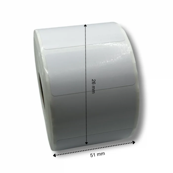 Etichette Brother RD-S05E1 51 mm x 26 mm - 1500 etichette per rotolo