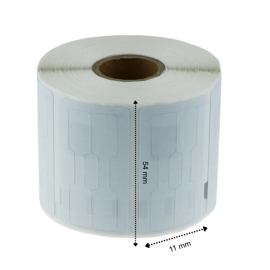 Dymo 11351 / S0722510 - etichette compatibili, 54 mm x 11 mm, 1500 etichette per rotolo, bianche, permanenti