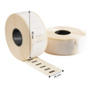 Etichette compatibili Dymo 99012 / S0722400, 89 mm x 36 mm, 260 etichette per rotolo, bianche, permanenti