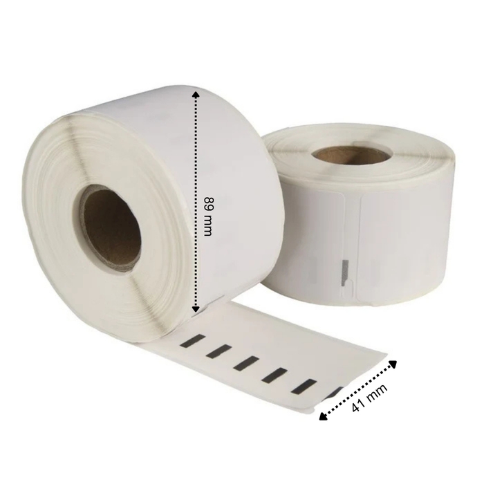 Etichette compatibili con Dymo 11356 89 x 41 mm – 300 etichette bianche permanenti