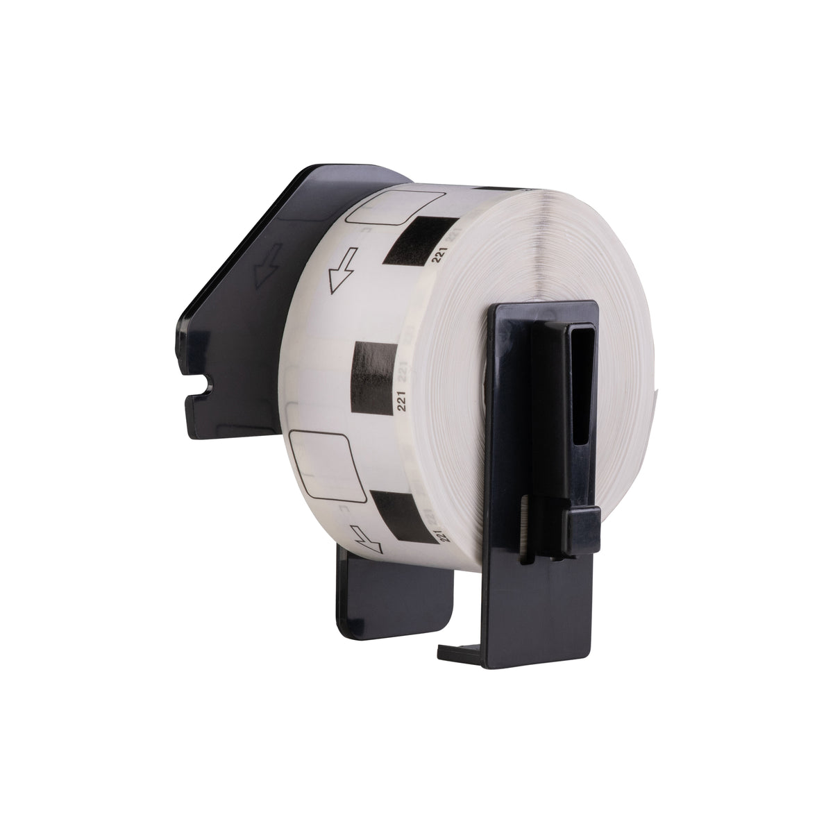 Etichette compatibili Brother DK-11221, 23 mm x 23 mm, 1.000 etichette per rotolo, portacartucce Brother incluso, permanenti