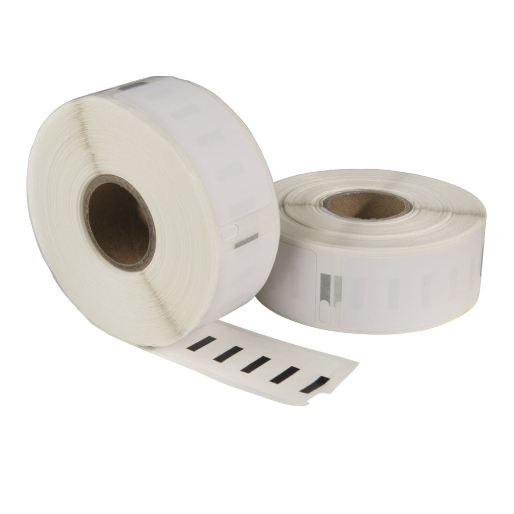 Etichette compatibili Dymo 11352 / S0722520, 54 mm x 25 mm, 500 etichette per rotolo, bianche, permanenti