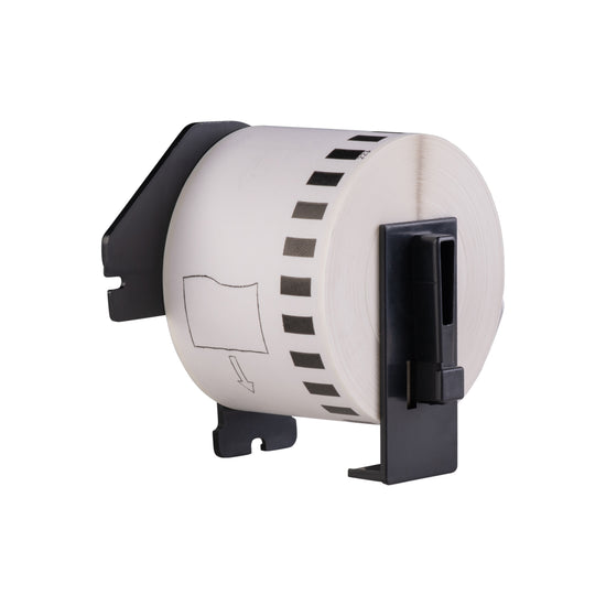 Etichette compatibili Brother DK-22212 in pellicola, 62 mm x 15,24 m, incl. supporto Brother, adesivo permanente