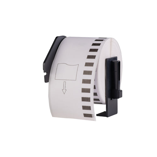 Etichette compatibili Brother DK-22212 in pellicola, 62 mm x 15,24 m, incl. supporto Brother, adesivo permanente