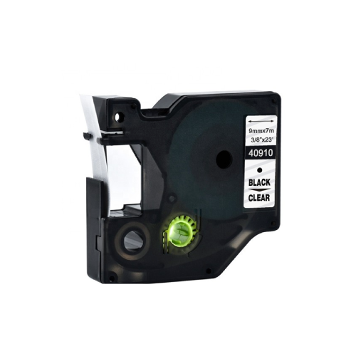 Nastro Dymo D1 compatibile 40917 (S0720720) nero su rosso 9 mm x 7 m