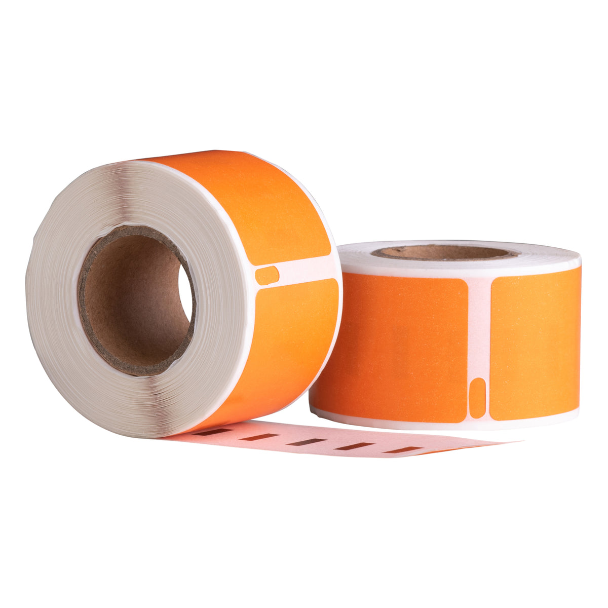 Etichette compatibili Dymo 99010 arancioni, 89 mm x 28 mm, 130 etichette, permanenti