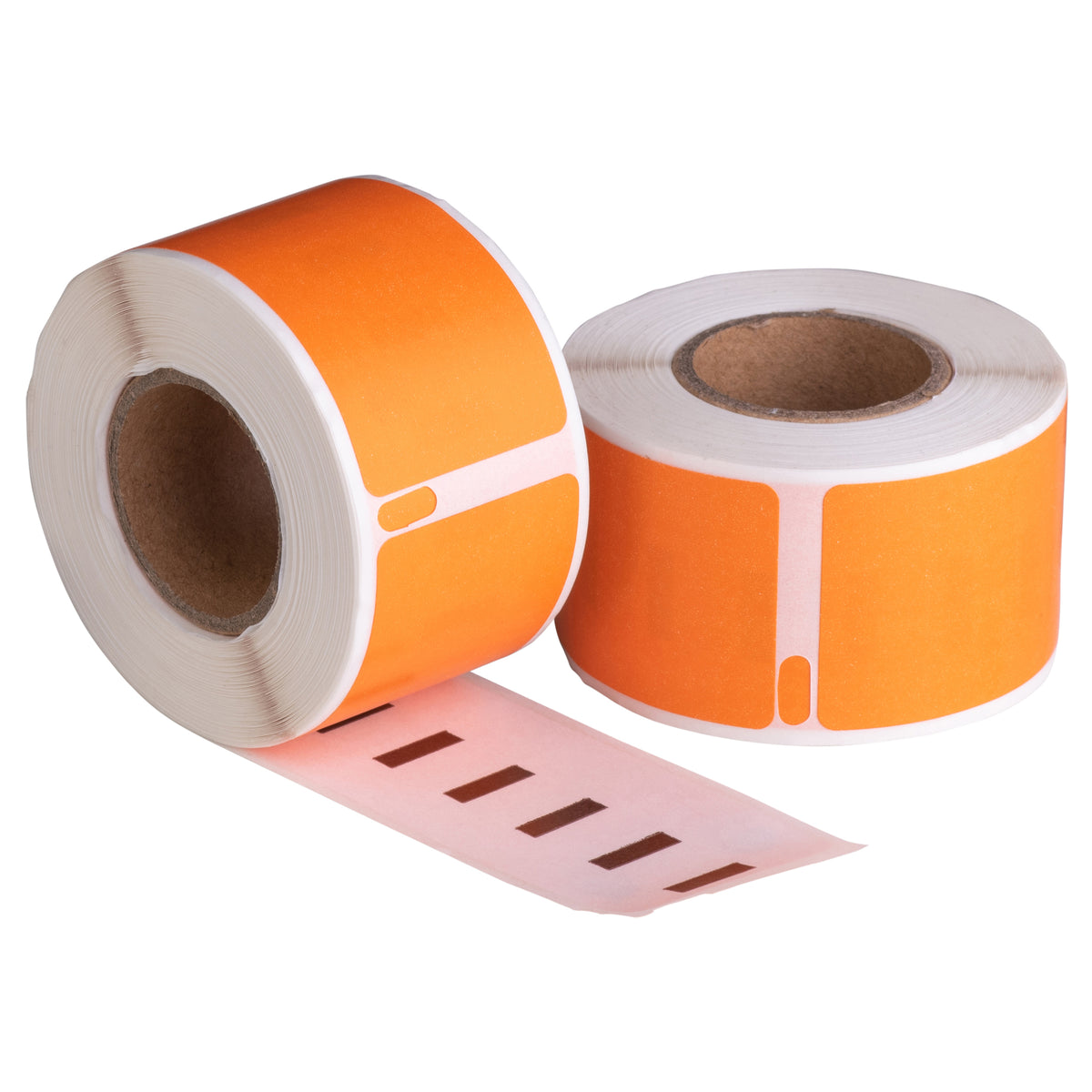 Etichette compatibili Dymo 99010 arancioni, 89 mm x 28 mm, 130 etichette, permanenti