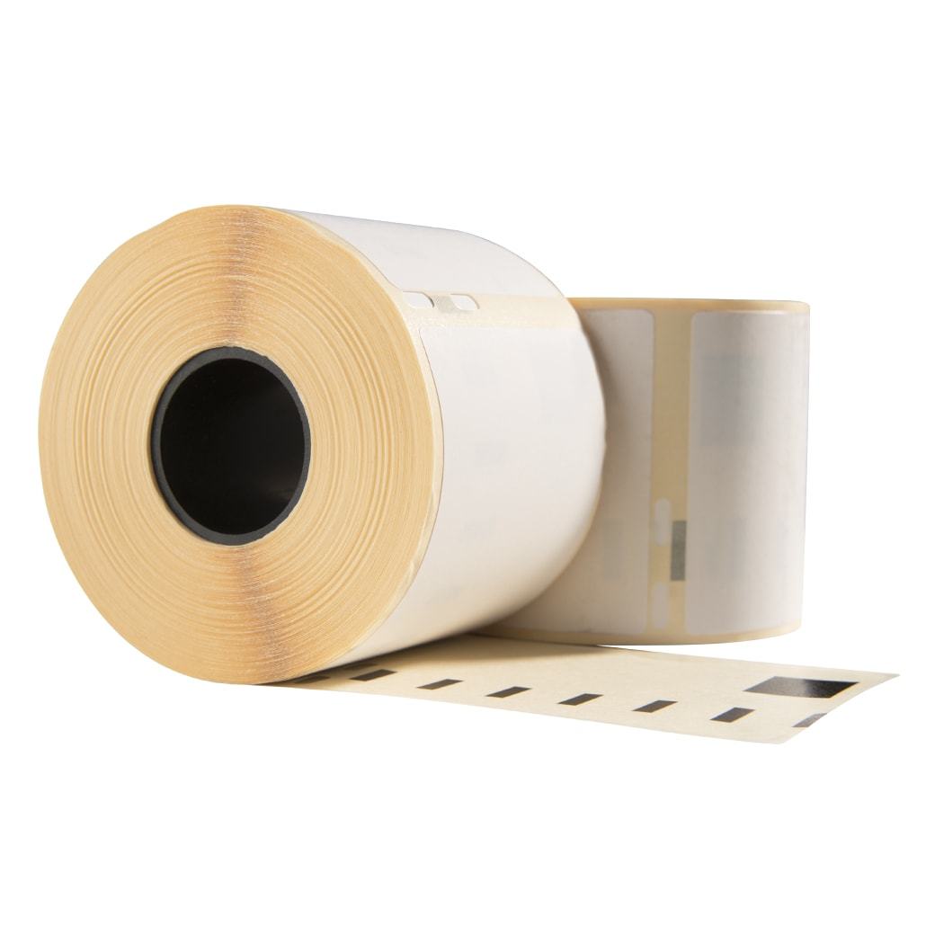 Etichette compatibili Dymo 99015 / S0722440, 70 mm x 54 mm, 320 per rotolo, bianche, permanenti