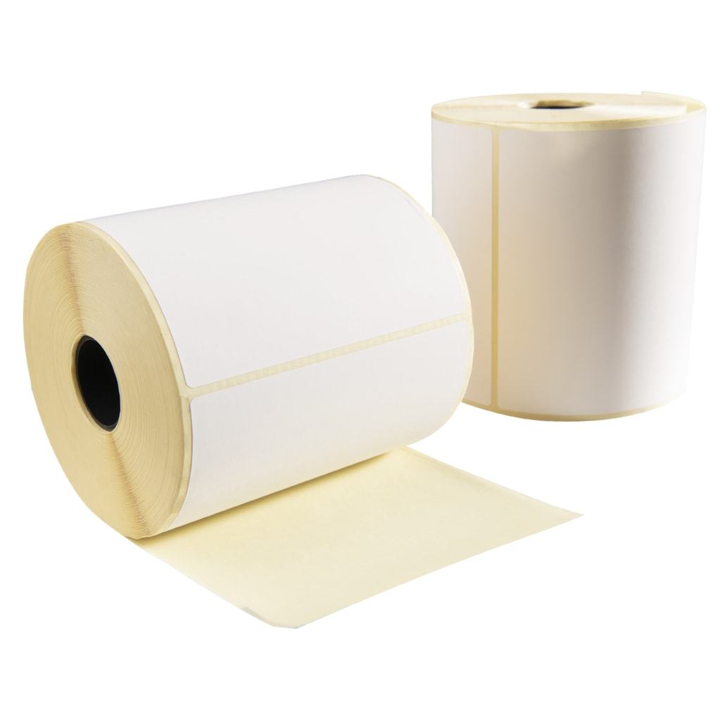 Etichette di spedizione DPD, 102 mm x 150 mm, 300 etichette per rotolo, anima da 25 mm, bianche, ECO termiche, permanenti