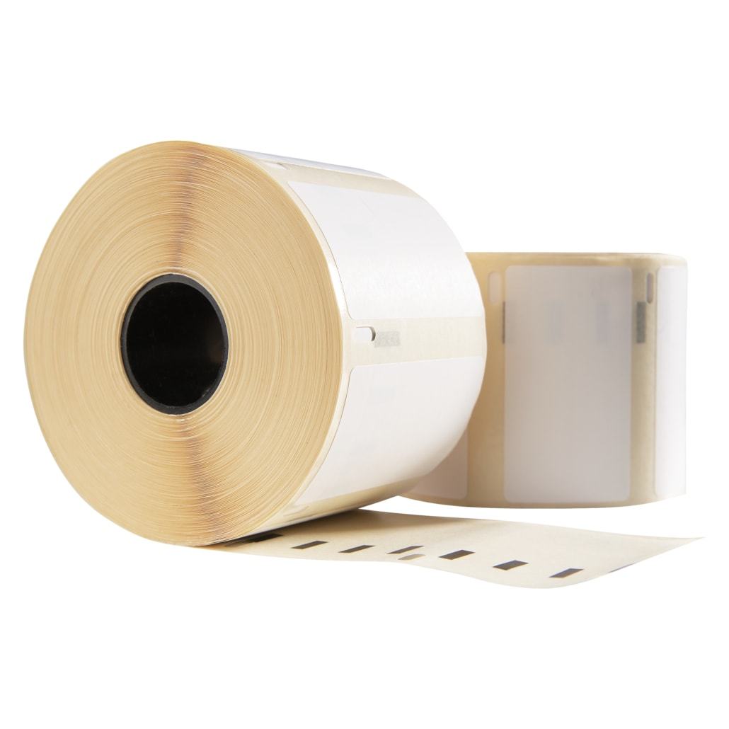 Etichette compatibili Dymo 11354 / S0722540, 57 mm x 32 mm, 1000 etichette per rotolo, bianche, permanenti