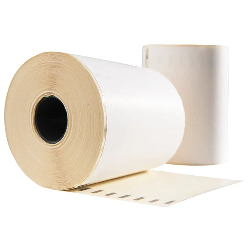 Etichette compatibili Dymo 1933086 in plastica, 104 mm x 159 mm, 200 etichette per rotolo, bianco, PP permanente