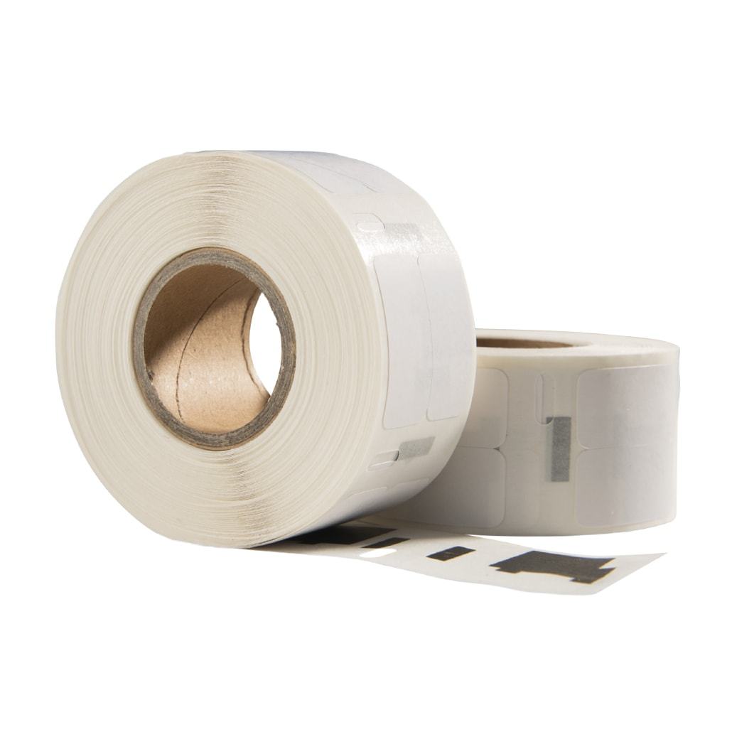 Etichette compatibili Dymo 11353 / S0722530, 25 mm x 13 mm, 1.000 etichette per rotolo, bianche, permanenti