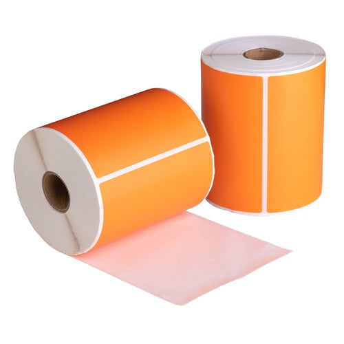 Etichette compatibili Dymo 4XL/S0904980, 104 mm x 159 mm, 220 etichette, arancioni, permanenti