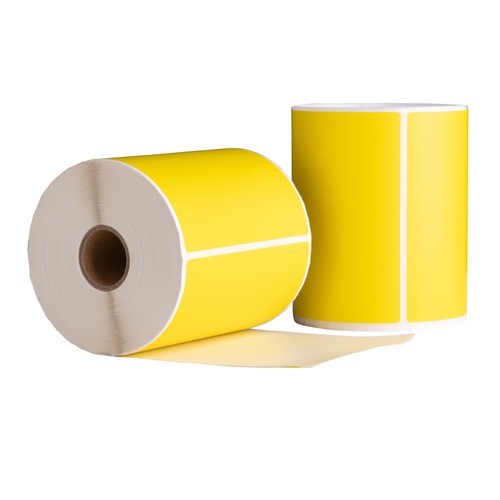 Etichette compatibili Dymo 4XL/S0904980, 104 mm x 159 mm, 220 etichette, gialle, permanenti