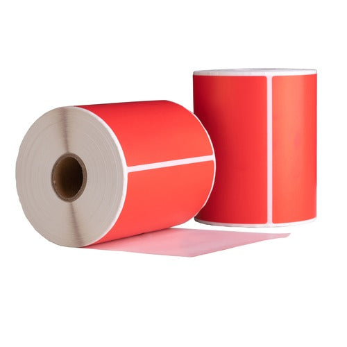 Etichette compatibili Dymo 4XL/S0904980, 104 mm x 159 mm, 220 etichette, rosse, permanenti