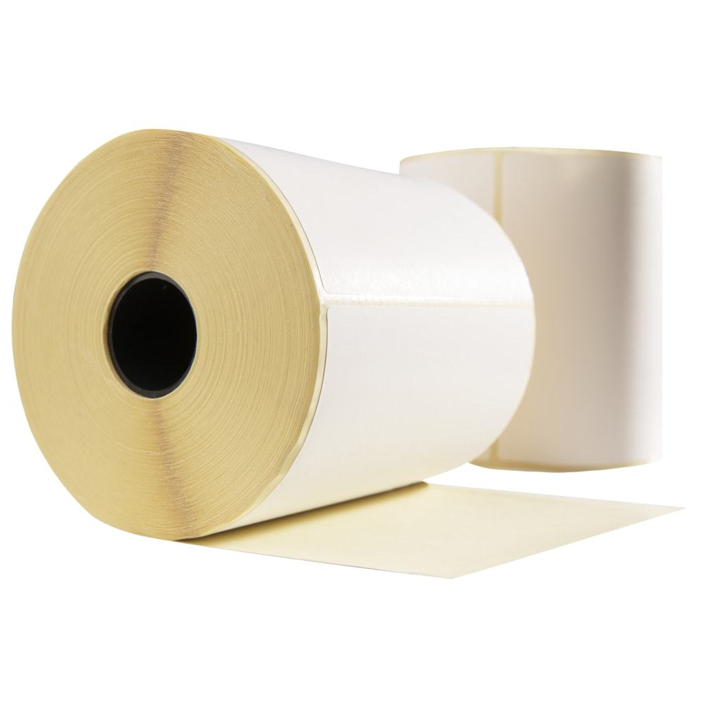 Etichette per spedizioni, 102 mm x 150 mm, 475 etichette per rotolo, anima da 25 mm, bianche, termiche ECO, permanenti