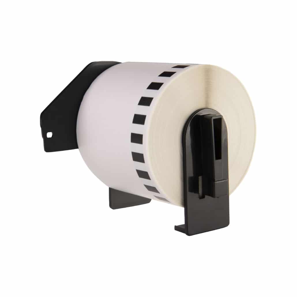 Etichette compatibili Brother DK-22205, 62 mm x 30,48 m, supporto Brother incluso, permanenti