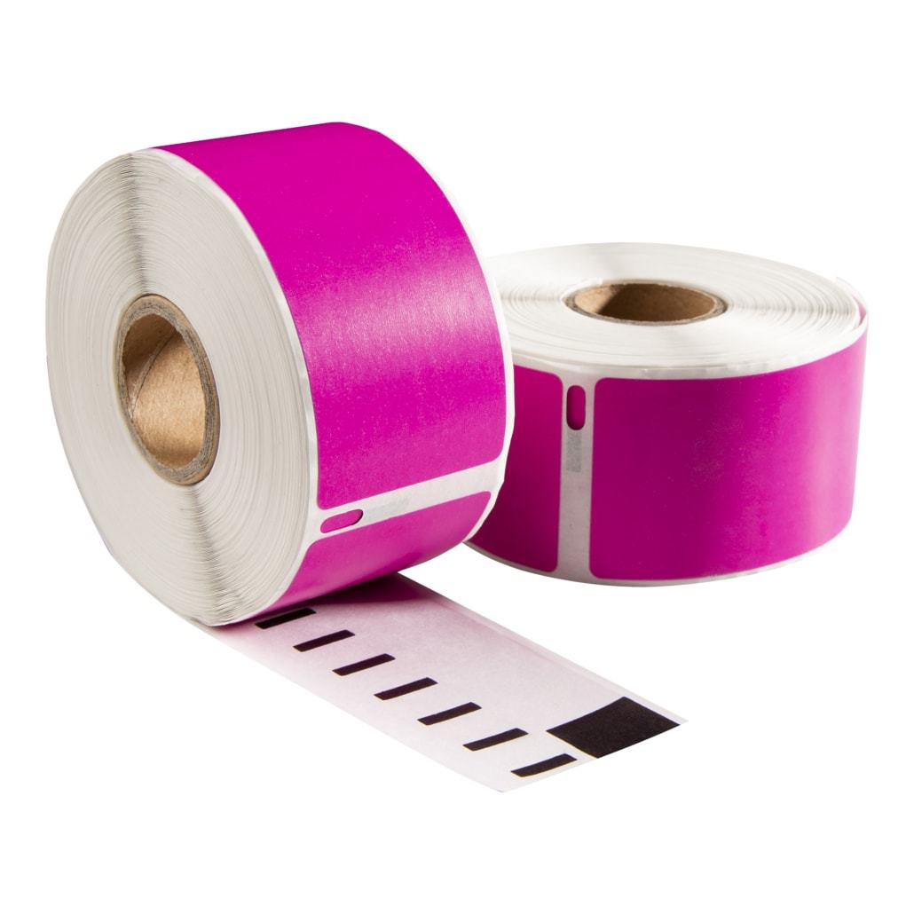 Etichette compatibili Dymo 99012 rosa, 89 x 36 mm, 260 etichette, permanenti