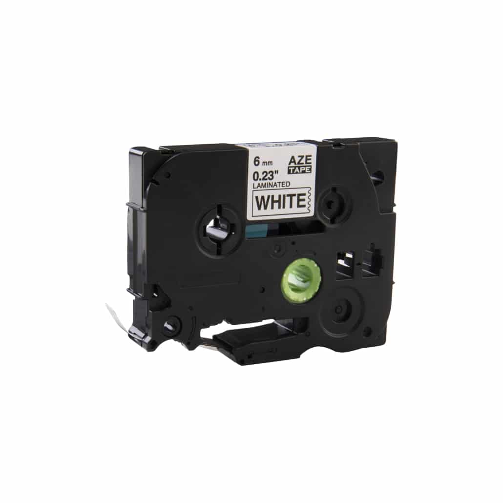 Nastro compatibile Brother TZe-111 nero su trasparente 6 mm x 8 m