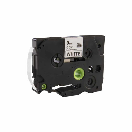 Nastro Brother compatibile TZe-721 nero su verde 9 mm x 8 m